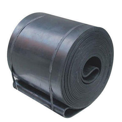 600mm EP200 Black Polyester High Strength Conveyor Belts Menggunakan tahan beban berat