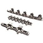 OEM Side Rollers Free Flow Conveyor Chain Dengan Bahan Baja Rustless