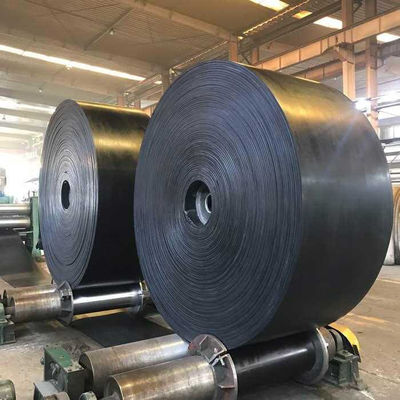 Black Anti-Tear Steel Cord Conveyor Belt ST1000 Wire Rope Conveyor Belt Untuk Aplikasi Berat