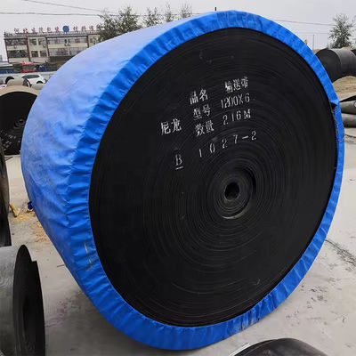 Black Anti-Tear Steel Cord Conveyor Belt ST1000 Wire Rope Conveyor Belt Untuk Aplikasi Berat