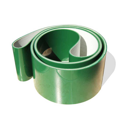 PVC Green Food-Grade Conveyor Belt Kapasitas Tinggi Tidak Mencemari