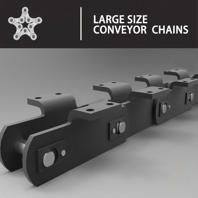 Shot Peening 40Cr Cranked Link Chain Untuk Beban Paver