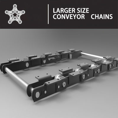 Rantai Konveyor Scraper Tipe F ISO9001 Welded Casting 110mm