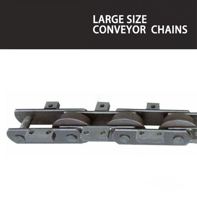 Dia 150mm Flanged Rollers Steel Apron Feeder Chain 320mm Pitch