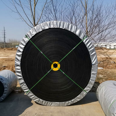 EP100 EP150 Polyester Rubber Conveyor Belt untuk Semen dengan Modulus Karkas Tinggi dan Ketahanan Dampak