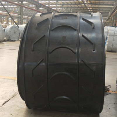 Pola Herringbone Black Conveyor Belting Lebar 300-800mm