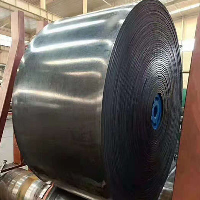 Sabuk Konveyor Kabel Baja Hitam Semen Lebar 700mm